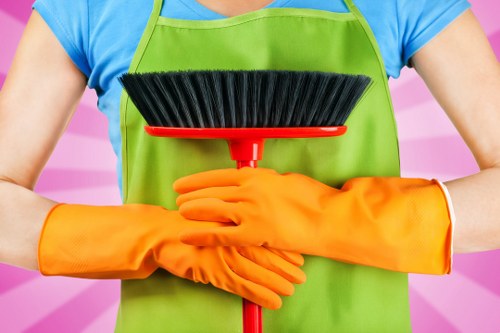After builders cleaning for a renovated home in Barnet