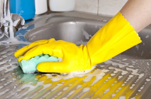 Local after builders cleaning team working in Barnet