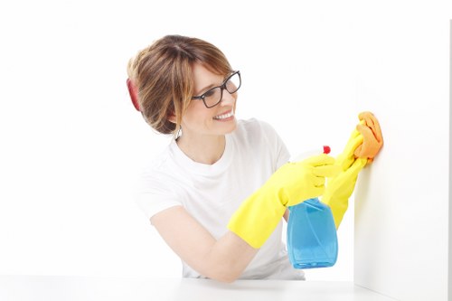 Professional cleaning of a Barnet office meeting room after working hours